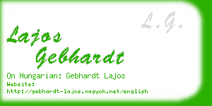 lajos gebhardt business card